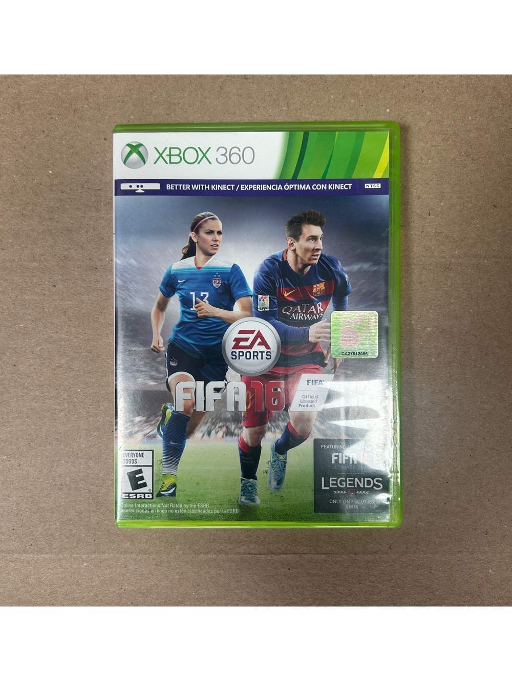 FIFA 16 Xbox 360 Video Game Complete Case and Disc